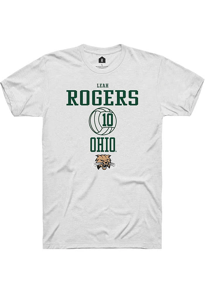 Leah Rogers Ohio Bobcats Rally NIL Sport Icon Short Sleeve T Shirt