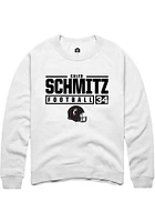 Caleb Schmitz Rally Cincinnati Bearcats Mens NIL Stacked Box Long Sleeve Crew Sweatshirt