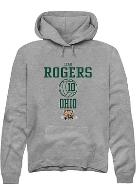 Leah Rogers  Rally Ohio Bobcats Mens Graphite NIL Sport Icon Long Sleeve Hoodie