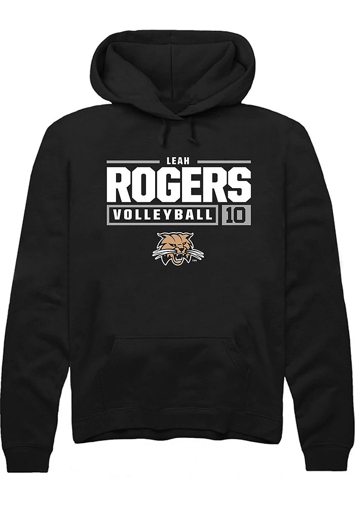 Leah Rogers Rally Ohio Bobcats Mens NIL Stacked Box Long Sleeve Hoodie