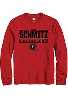 Caleb Schmitz Cincinnati Bearcats Rally NIL Stacked Box Long Sleeve T Shirt