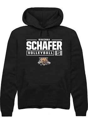 Makenna Schafer Rally Ohio Bobcats Mens NIL Stacked Box Long Sleeve Hoodie