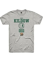 Torre Kildow  Ohio Bobcats Ash Rally NIL Sport Icon Short Sleeve T Shirt