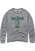 Torre Kildow  Rally Ohio Bobcats Mens Graphite NIL Sport Icon Long Sleeve Crew Sweatshirt