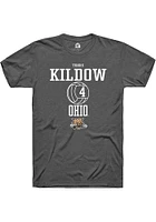 Torre Kildow  Ohio Bobcats Dark Grey Rally NIL Sport Icon Short Sleeve T Shirt