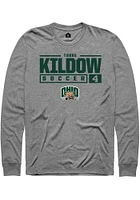 Torre Kildow  Ohio Bobcats Graphite Rally NIL Stacked Box Long Sleeve T Shirt