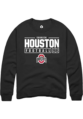 Eddrick Houston Rally Ohio State Buckeyes Mens NIL Stacked Box Long Sleeve Crew Sweatshir