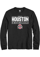 Eddrick Houston Ohio State Buckeyes Rally NIL Stacked Box Long Sleeve T Shirt