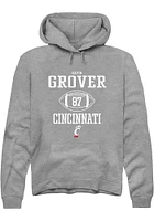 Gavin Grover  Rally Cincinnati Bearcats Mens Graphite NIL Sport Icon Long Sleeve Hoodie