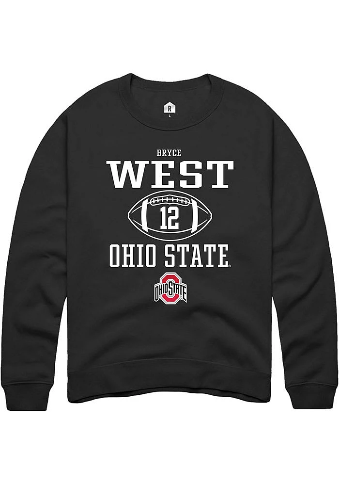 Bryce West Rally Ohio State Buckeyes Mens NIL Sport Icon Long Sleeve Crew Sweatshirt