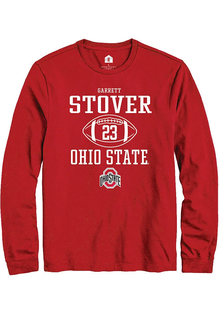 Garrett Stover Ohio State Buckeyes Rally NIL Sport Icon Long Sleeve T Shirt