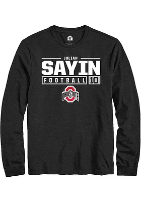 Julian Sayin Ohio State Buckeyes Rally NIL Stacked Box Long Sleeve T Shirt