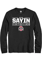 Julian Sayin Ohio State Buckeyes Rally NIL Stacked Box Long Sleeve T Shirt