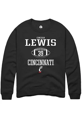 Cincear Lewis Rally Cincinnati Bearcats Mens NIL Sport Icon Long Sleeve Crew Sweatshirt