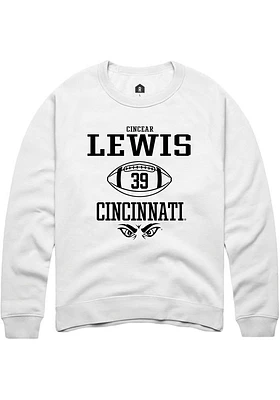 Cincear Lewis Rally Cincinnati Bearcats Mens NIL Sport Icon Long Sleeve Crew Sweatshirt