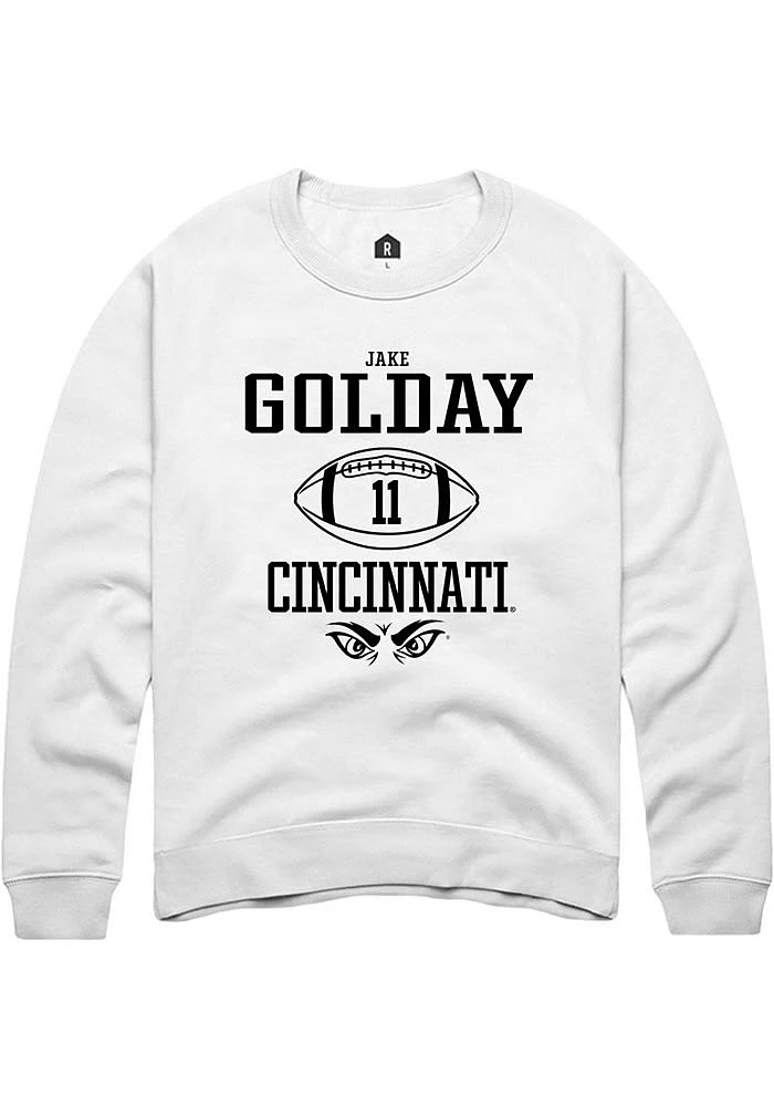 Jake Golday Rally Cincinnati Bearcats Mens NIL Sport Icon Long Sleeve Crew Sweatshirt