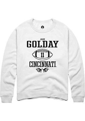 Jake Golday Rally Cincinnati Bearcats Mens NIL Sport Icon Long Sleeve Crew Sweatshirt