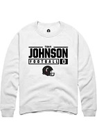 Tony Johnson Rally Cincinnati Bearcats Mens NIL Stacked Box Long Sleeve Crew Sweatshirt