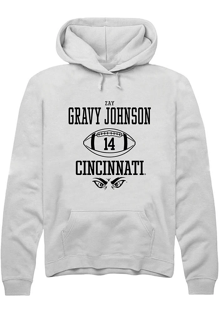 Zay Gravy Johnson Rally Cincinnati Bearcats Mens NIL Sport Icon Long Sleeve Hoodie