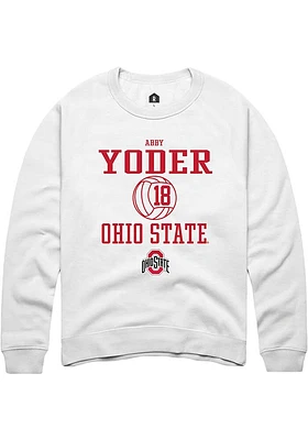 Abby Yoder Rally Ohio State Buckeyes Mens NIL Sport Icon Long Sleeve Crew Sweatshirt