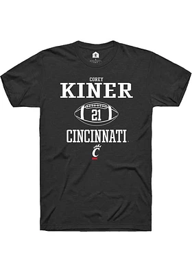 Corey Kiner Cincinnati Bearcats Rally NIL Sport Icon Short Sleeve T Shirt