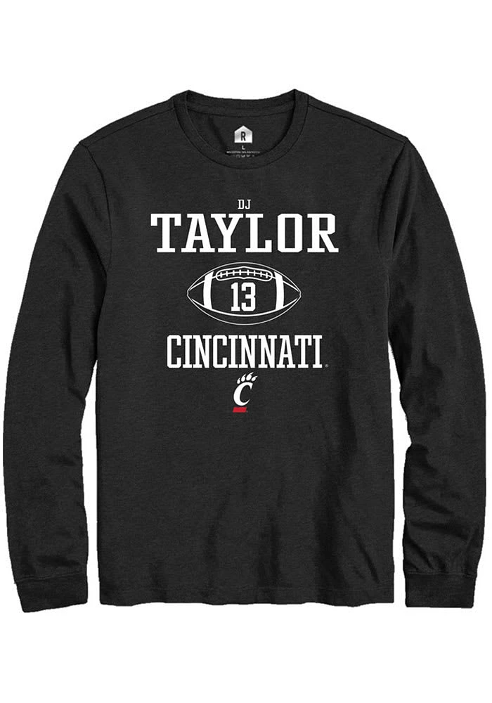 D.J. Taylor Cincinnati Bearcats Rally NIL Sport Icon Long Sleeve T Shirt