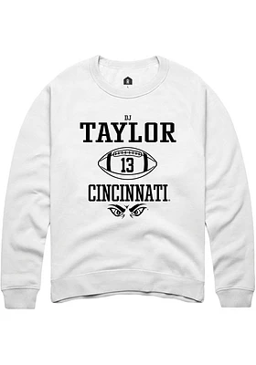 D.J. Taylor Rally Cincinnati Bearcats Mens NIL Sport Icon Long Sleeve Crew Sweatshirt