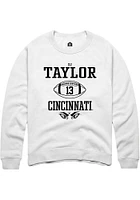 D.J. Taylor Rally Cincinnati Bearcats Mens NIL Sport Icon Long Sleeve Crew Sweatshirt