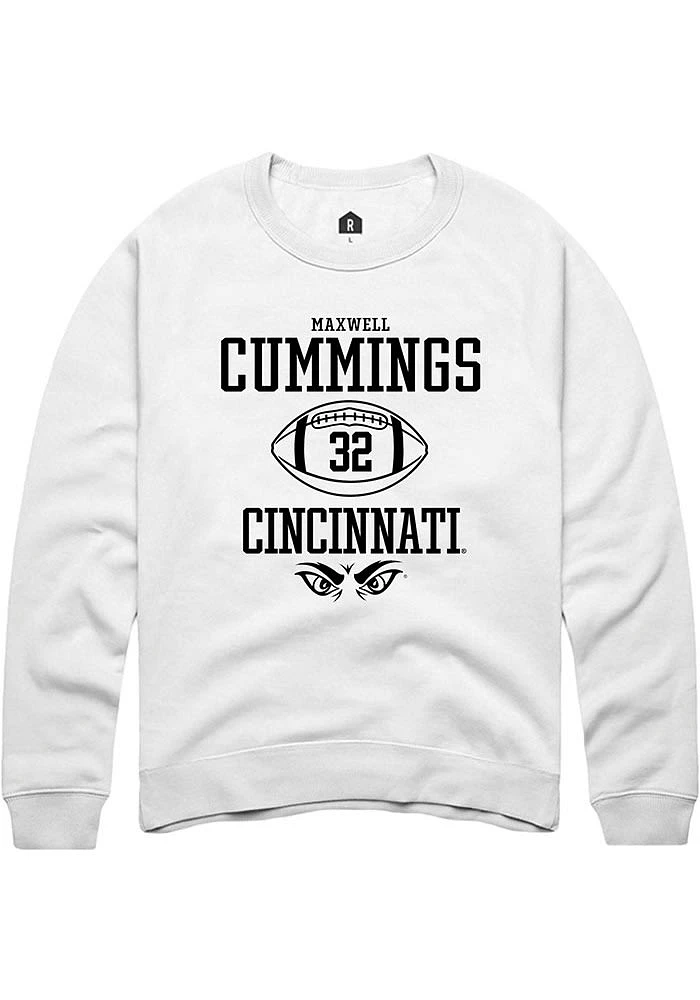 Maxwell Cummings Rally Cincinnati Bearcats Mens NIL Sport Icon Long Sleeve Crew Sweatshir