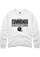 Maxwell Cummings Rally Cincinnati Bearcats Mens NIL Stacked Box Long Sleeve Crew Sweatshirt