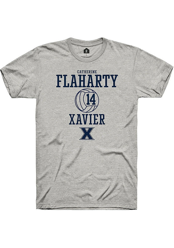 Catherine Flaharty  Xavier Musketeers Ash Rally NIL Sport Icon Short Sleeve T Shirt