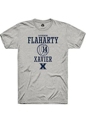 Catherine Flaharty  Xavier Musketeers Ash Rally NIL Sport Icon Short Sleeve T Shirt