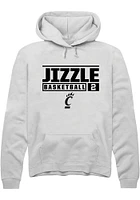 Jizzle James Rally Cincinnati Bearcats Mens NIL Stacked Box Basketball Long Sleeve Hoodie