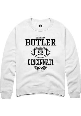 Garrison Butler Rally Cincinnati Bearcats Mens NIL Sport Icon Long Sleeve Crew Sweatshirt