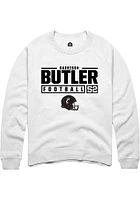 Garrison Butler Rally Cincinnati Bearcats Mens NIL Stacked Box Long Sleeve Crew Sweatshir