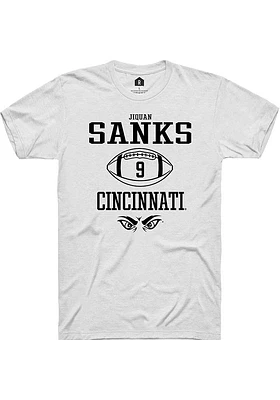 Jiquan Sanks Cincinnati Bearcats Rally NIL Sport Icon Short Sleeve T Shirt