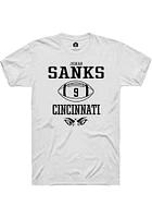 Jiquan Sanks Cincinnati Bearcats Rally NIL Sport Icon Short Sleeve T Shirt