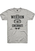 Montay Weedon  Cincinnati Bearcats Ash Rally NIL Sport Icon Short Sleeve T Shirt