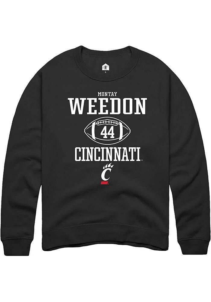 Montay Weedon Rally Cincinnati Bearcats Mens NIL Sport Icon Long Sleeve Crew Sweatshirt