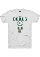 Chase Boals Ohio Bobcats Rally NIL Sport Icon Short Sleeve T Shirt