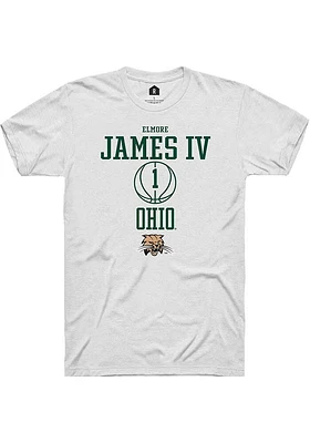 Elmore James IV Ohio Bobcats Rally NIL Sport Icon Short Sleeve T Shirt