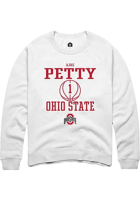 Ajae Petty Rally Ohio State Buckeyes Mens NIL Sport Icon Long Sleeve Crew Sweatshirt