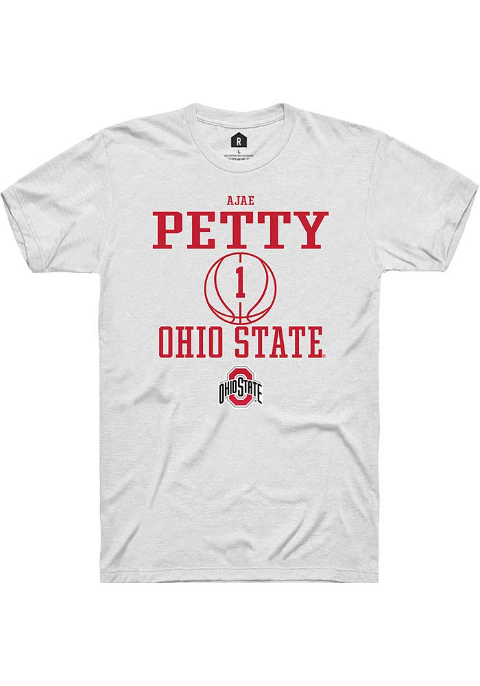 Ajae Petty Ohio State Buckeyes Rally NIL Sport Icon Short Sleeve T Shirt