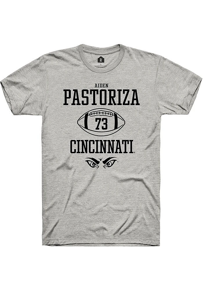 Aiden Pastoriza  Cincinnati Bearcats Ash Rally NIL Sport Icon Short Sleeve T Shirt