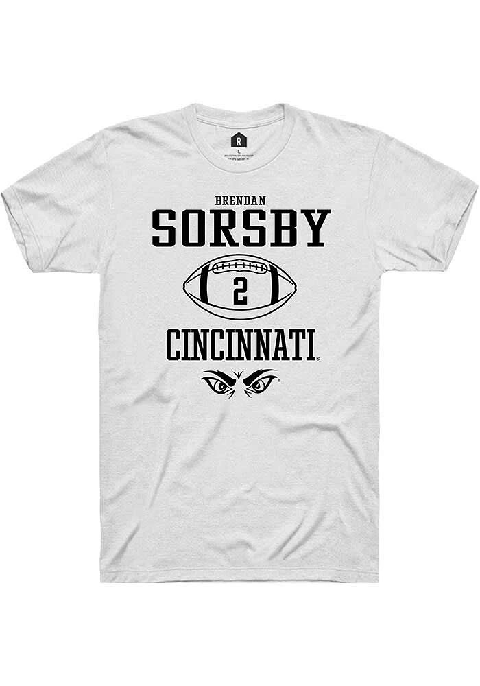 Brendan Sorsby Cincinnati Bearcats Rally NIL Sport Icon Short Sleeve T Shirt