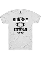 Brendan Sorsby Cincinnati Bearcats Rally NIL Sport Icon Short Sleeve T Shirt