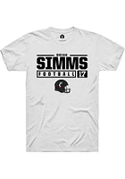 Brian Simms Cincinnati Bearcats Rally NIL Stacked Box Short Sleeve T Shirt