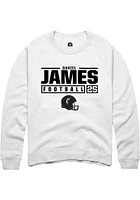 Daniel James Rally Cincinnati Bearcats Mens NIL Stacked Box Long Sleeve Crew Sweatshirt