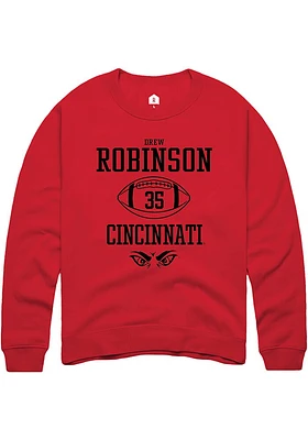 Drew Robinson Rally Cincinnati Bearcats Mens NIL Sport Icon Long Sleeve Crew Sweatshirt