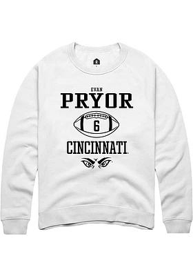 Evan Pryor Rally Cincinnati Bearcats Mens NIL Sport Icon Long Sleeve Crew Sweatshirt